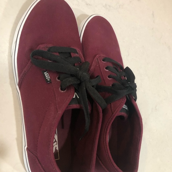 burgundy vans shoes size 12 - Picture 2 of 4